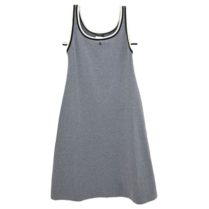 Chanel 1998 Sleeveless Dress Gray #40