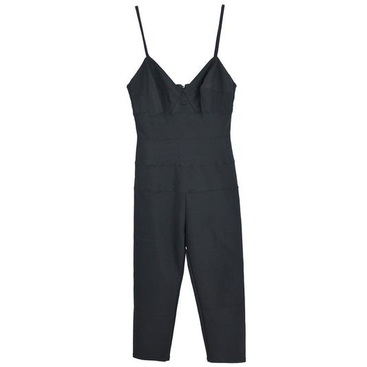 Chanel 1997 Camisole Jumpsuit Black #36