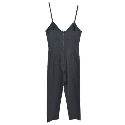 Chanel 1997 Camisole Jumpsuit Black #36