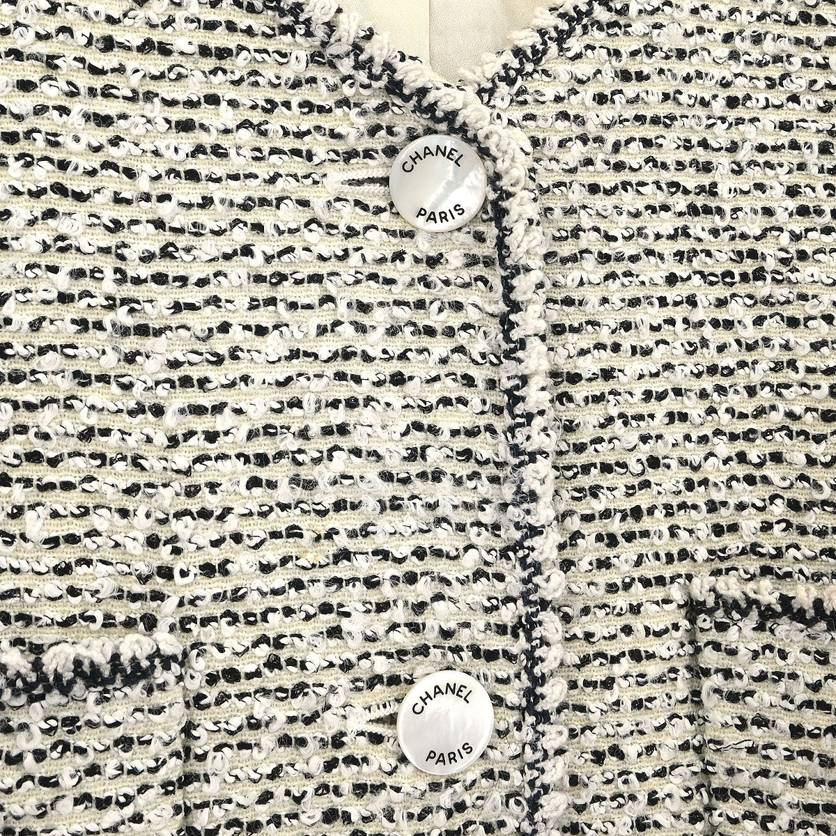 Chanel 1996 Collarless Jacket Gray #42