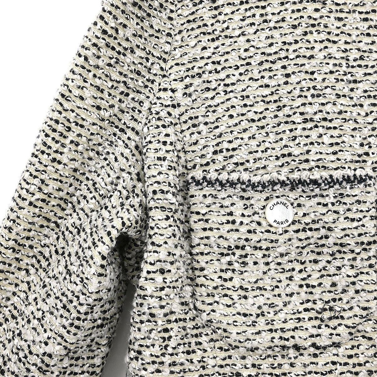 Chanel 1996 Collarless Jacket Gray #42