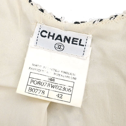 Chanel 1996 Collarless Jacket Gray #42