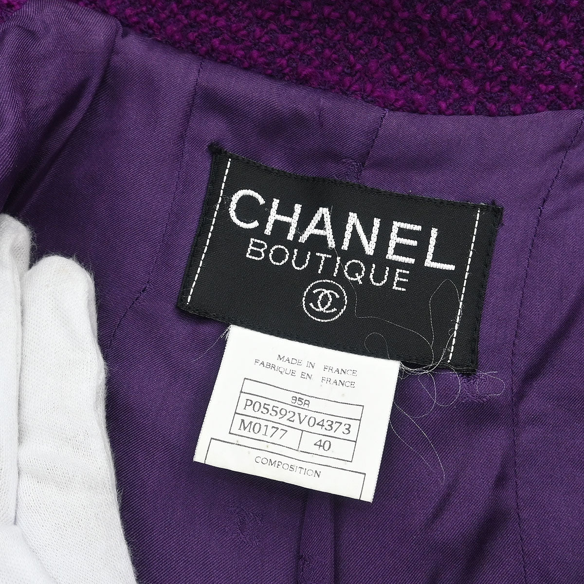 Chanel 1995 Jacket Purple #40