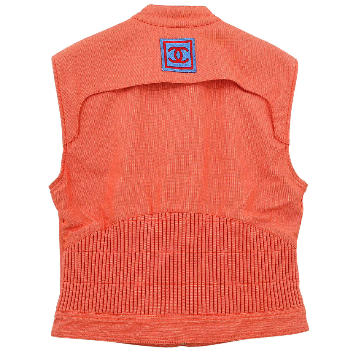Chanel 2002 Sport Line Zip Up Jacket Orange #40