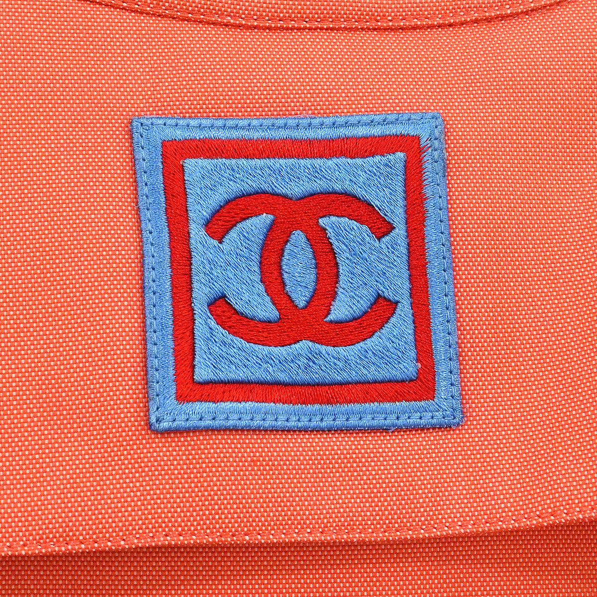 Chanel 2002 Sport Line Zip Up Jacket Orange #40