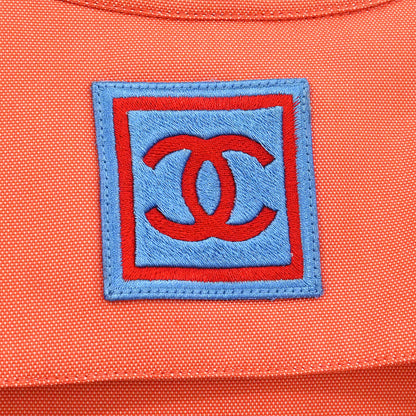 Chanel 2002 Sport Line Zip Up Jacket Orange #40