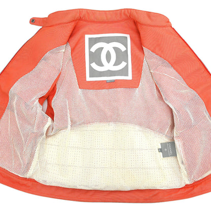 Chanel 2002 Sport Line Zip Up Jacket Orange #40