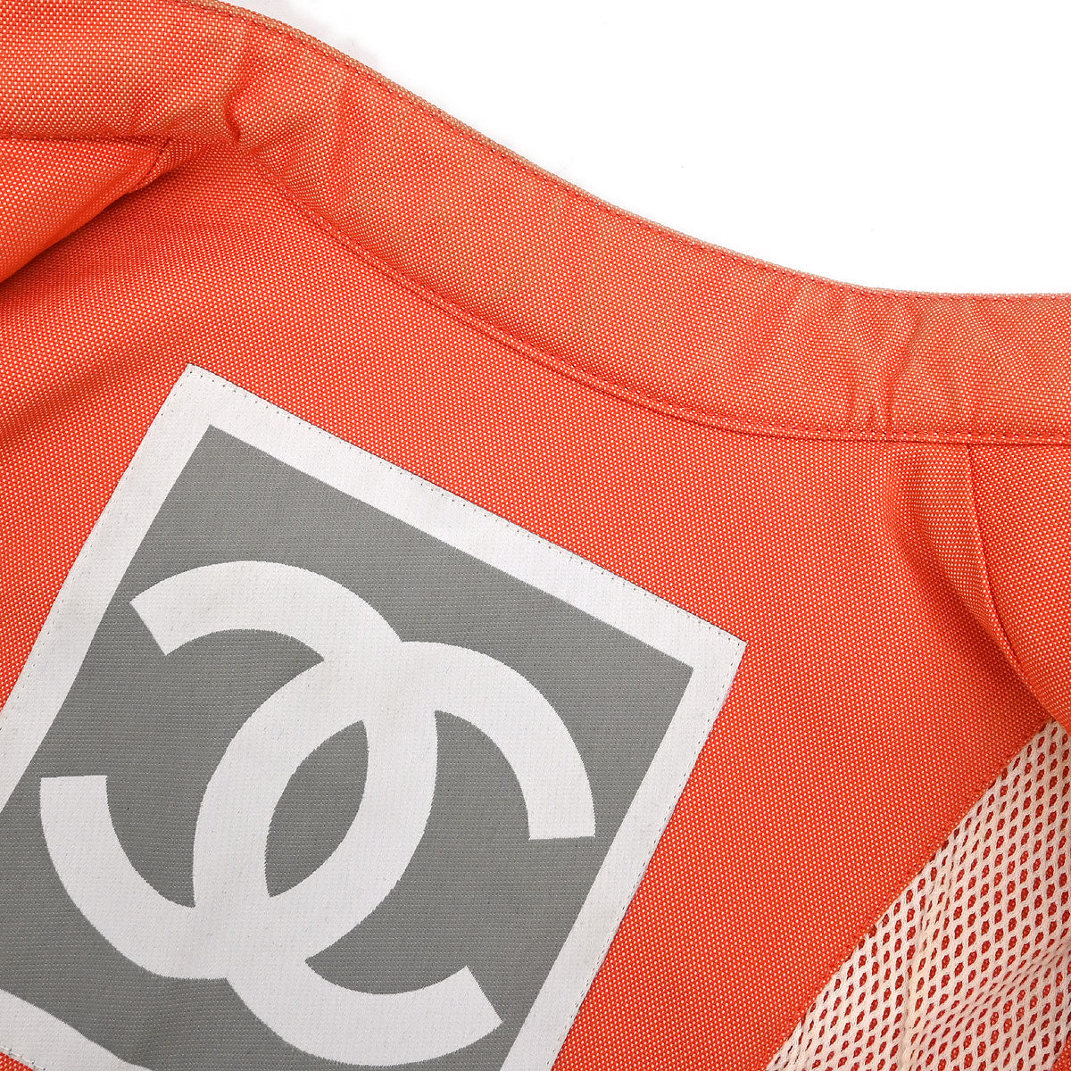 Chanel 2002 Sport Line Zip Up Jacket Orange #40