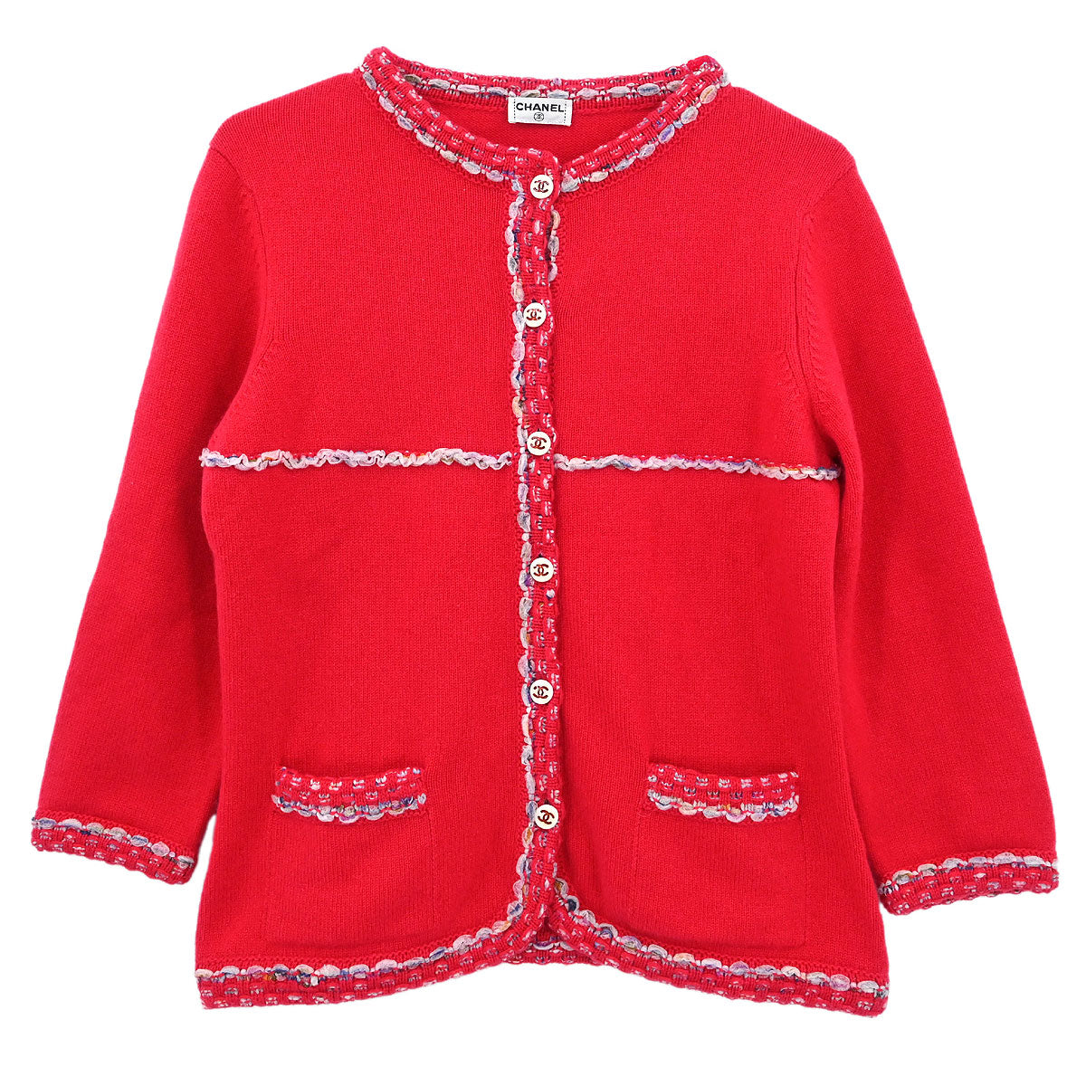 Chanel Cardigan Red