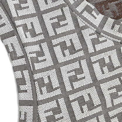 Fendi Sleeveless Dress Zucchino White #40