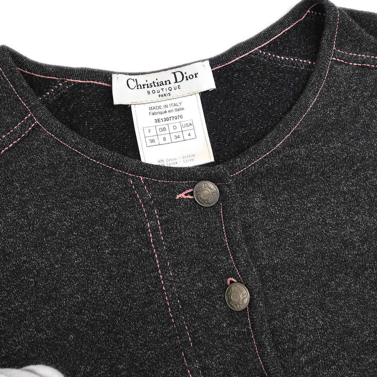 Christian Dior 2003 Setup Suit Cardigan Skirt #36 #38