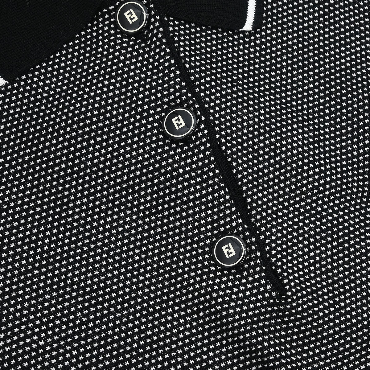 Fendi Polo Shirt Top Black #38