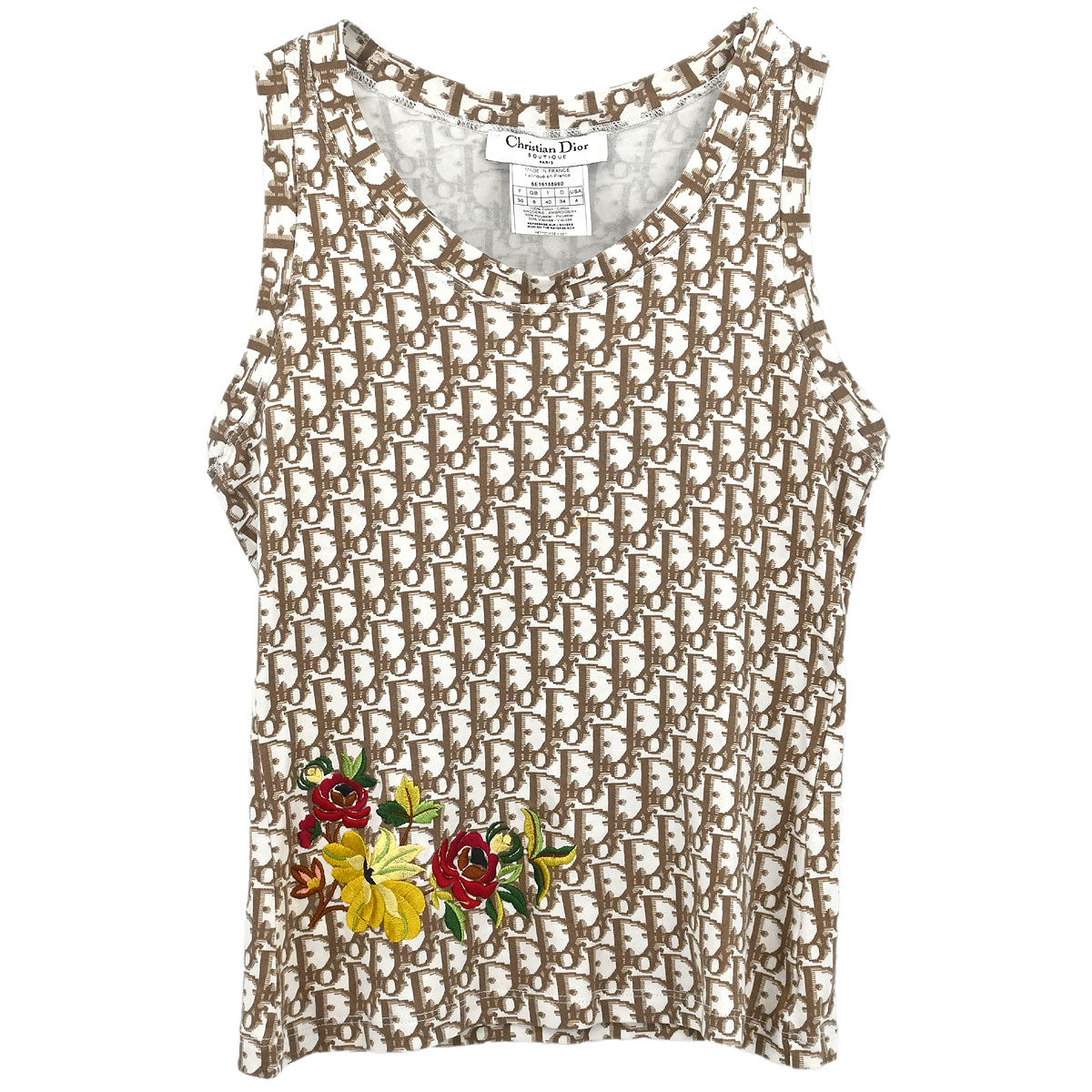 Christian Dior 2005 Trotter Tank Top Brown #36