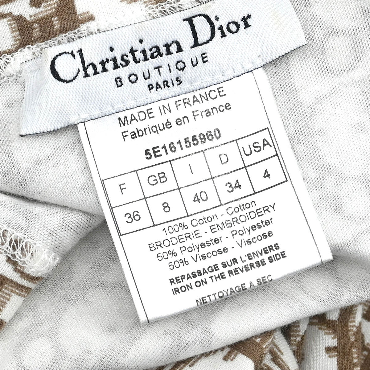 Christian Dior 2005 Trotter Tank Top Brown #36