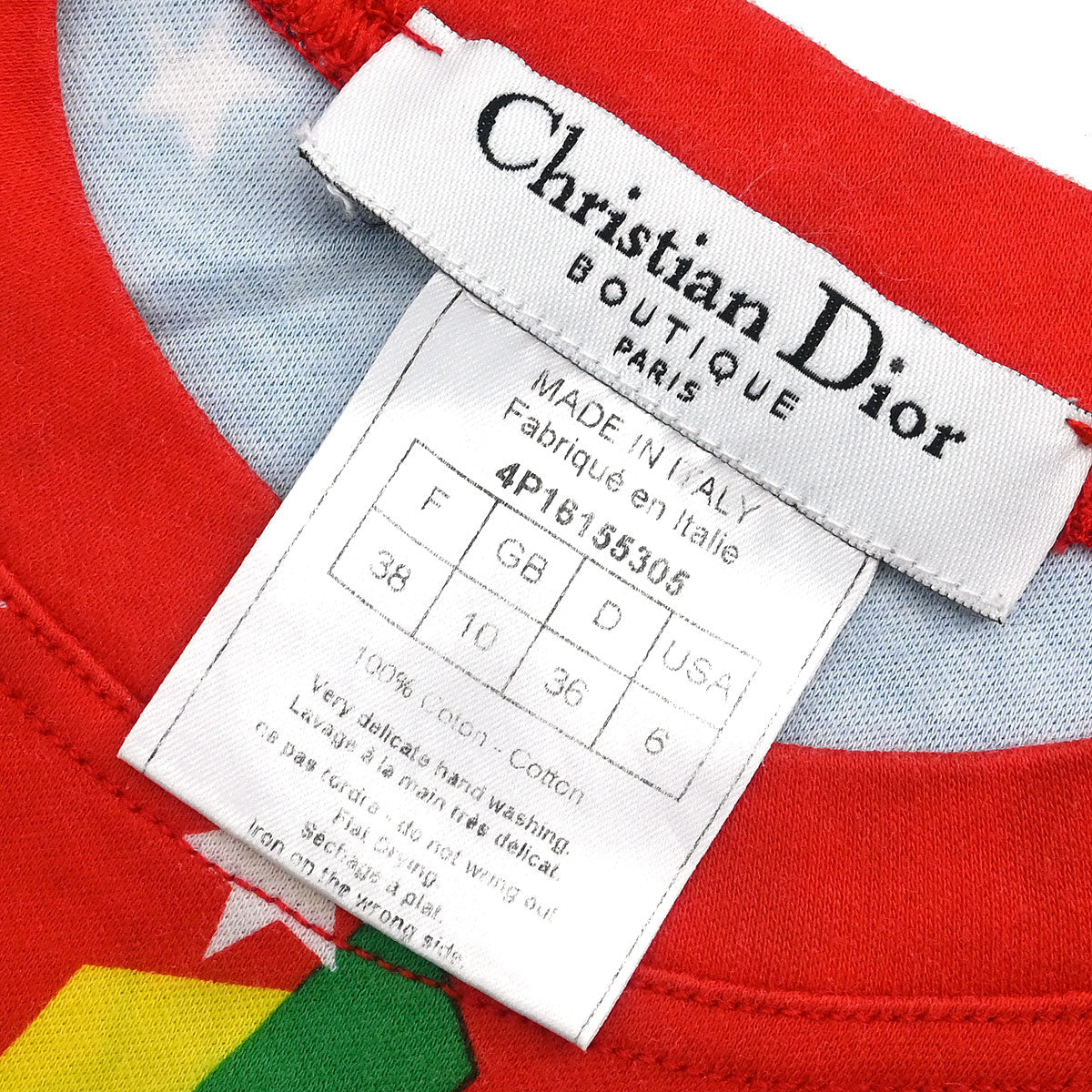 Christian Dior 2004 Sleeveless Dior Mania Red #38