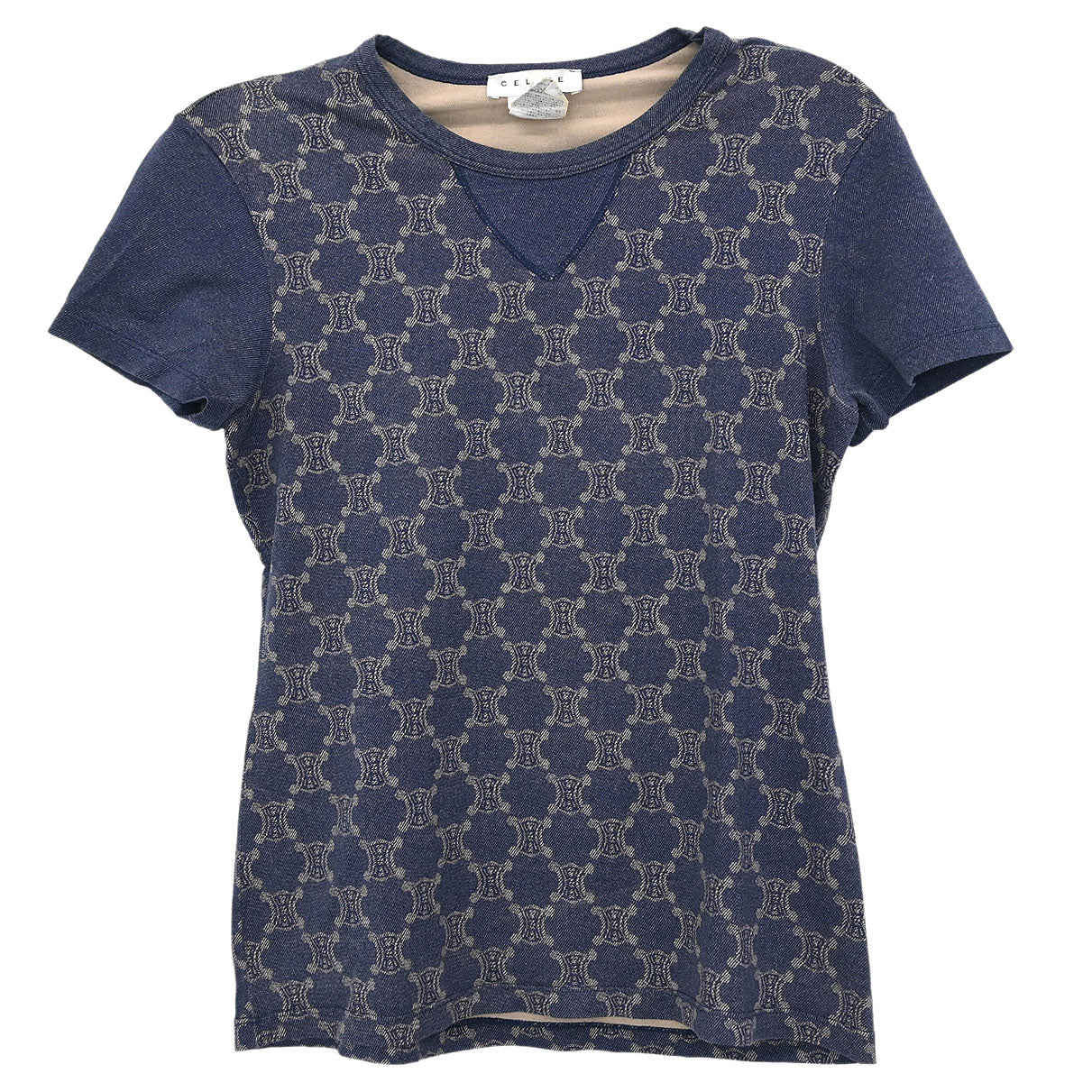 Celine Macadam T-shirt Navy #M