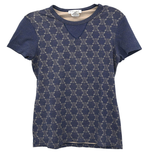 Celine Macadam T-shirt Navy #M