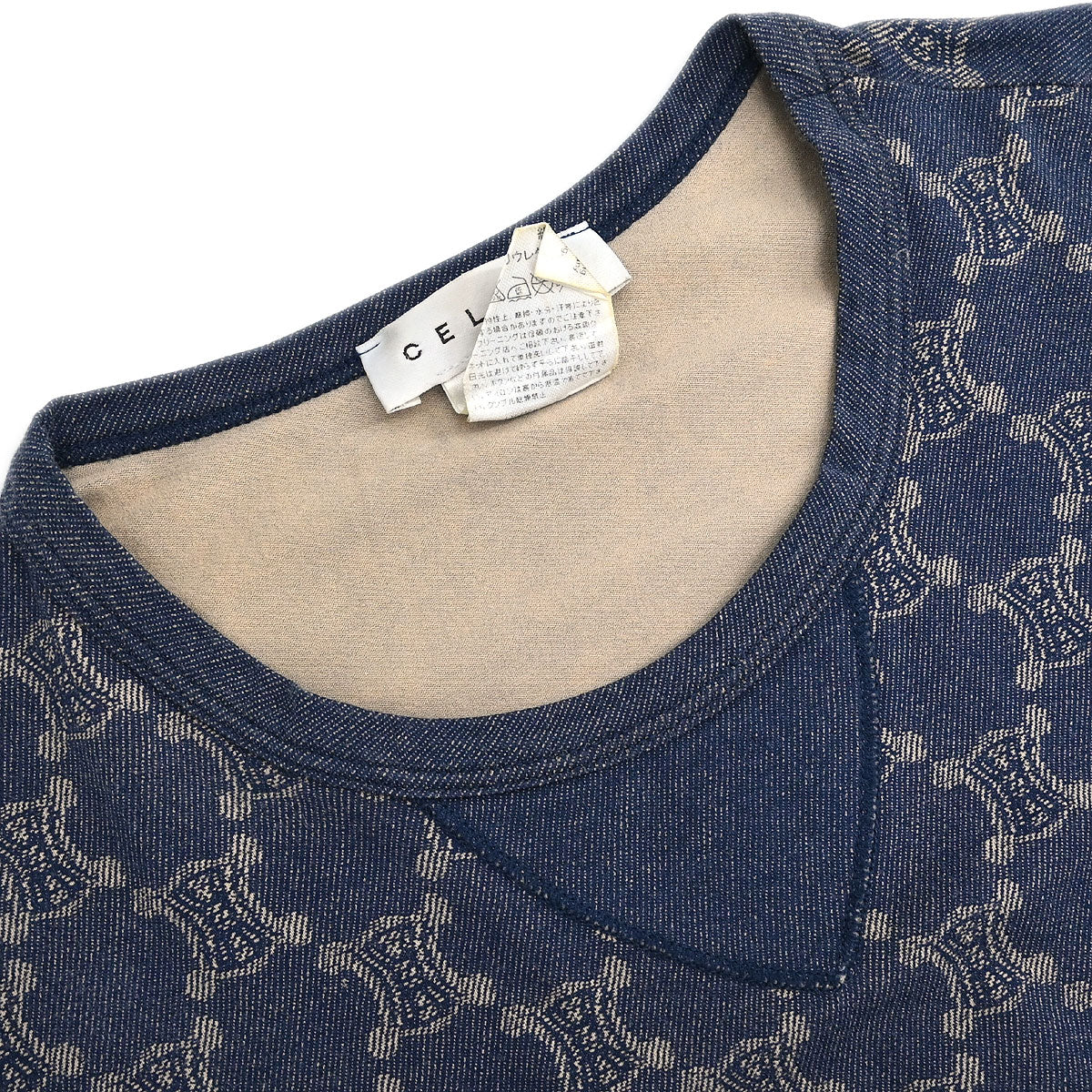 Celine Macadam T-shirt Navy #M