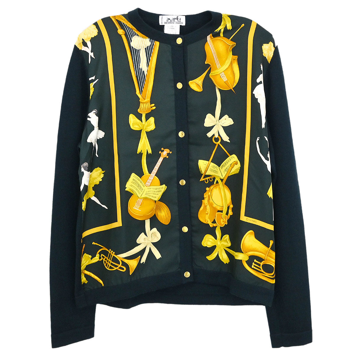 Hermes Cardigan Black #40