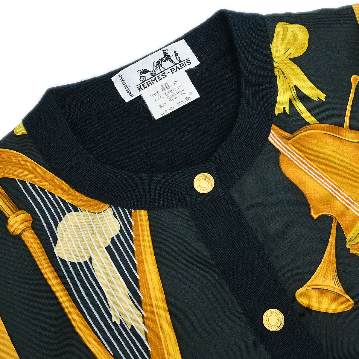 Hermes Cardigan Black #40