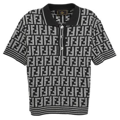 Fendi Polo Shirt Zucca Black