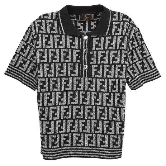 Fendi Polo Shirt Zucca Black