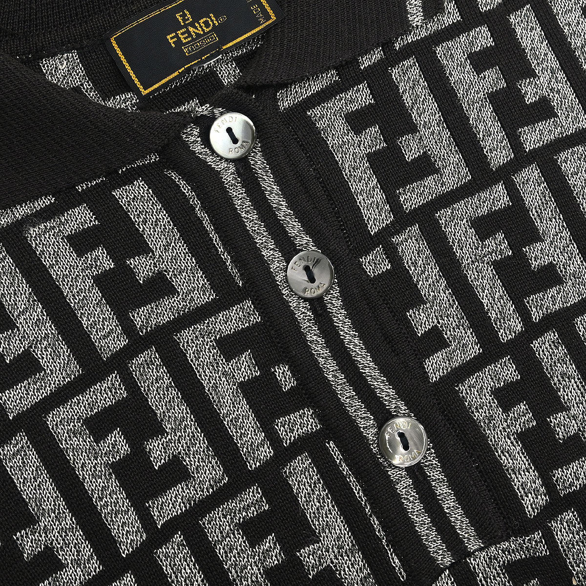 Fendi Polo Shirt Zucca Black