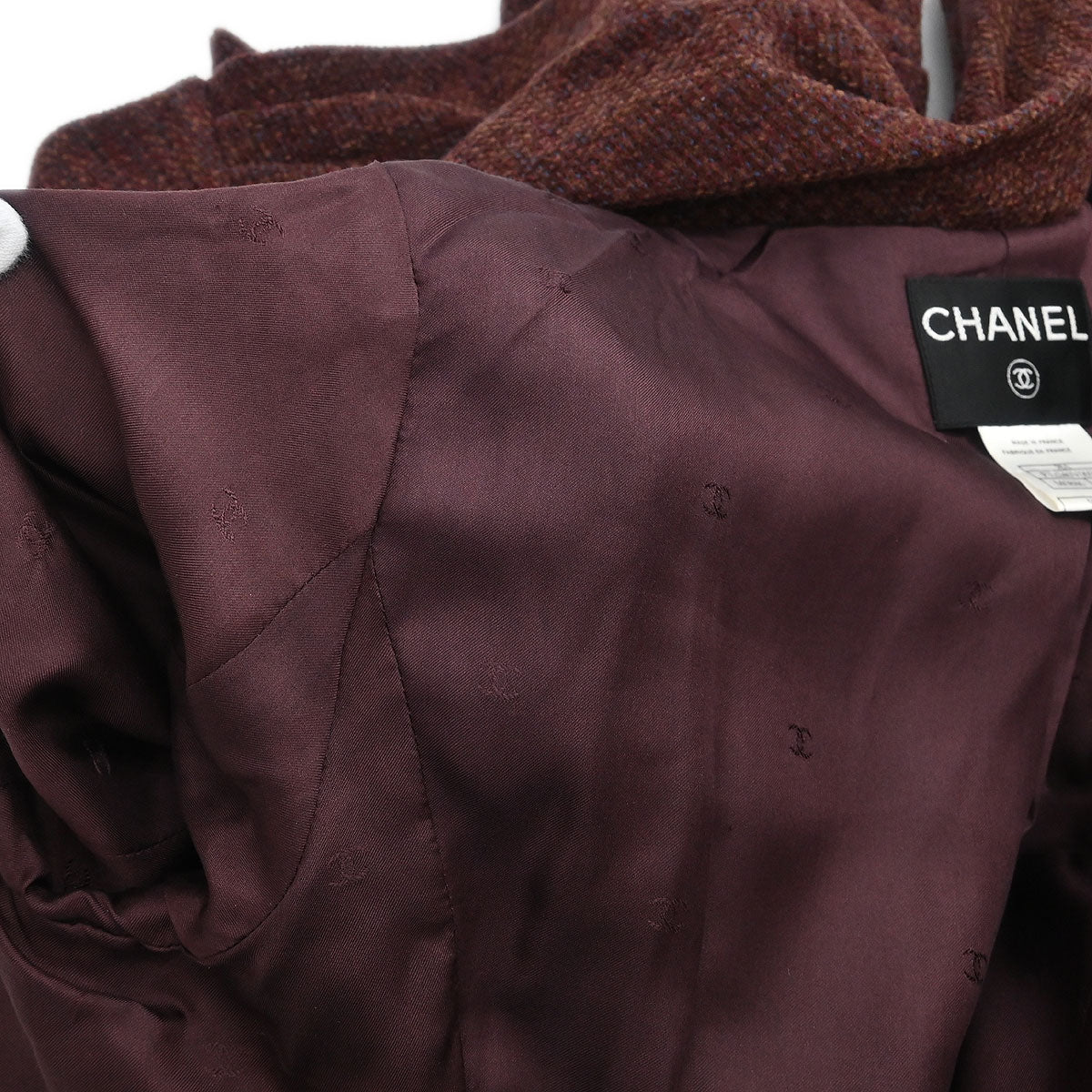 Chanel 1998 Setup Suit Jacket Skirt Brown #42