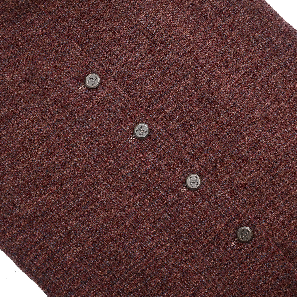 Chanel 1998 Setup Suit Jacket Skirt Brown #42