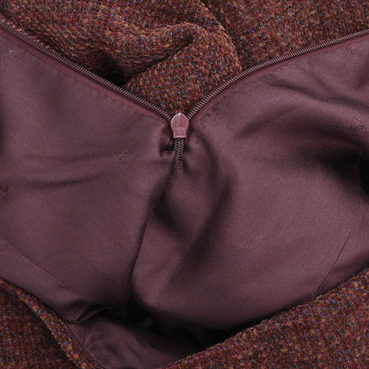 Chanel 1998 Setup Suit Jacket Skirt Brown #42