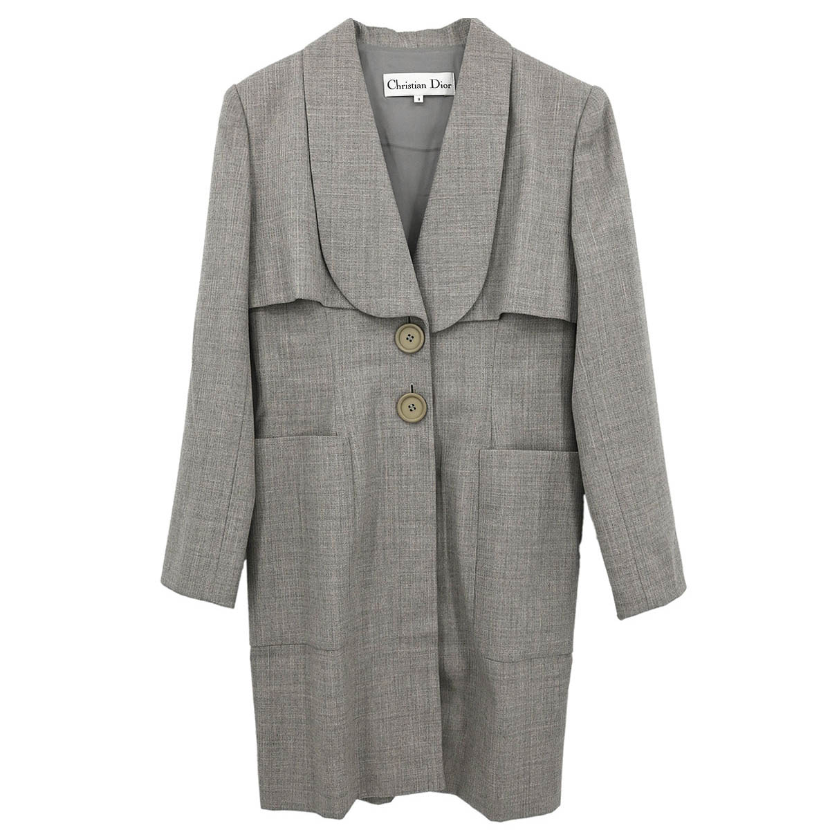 Christian Dior Single Breasted Jacket Gray #36–38