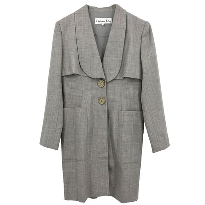 Christian Dior Single Breasted Jacket Gray #36–38