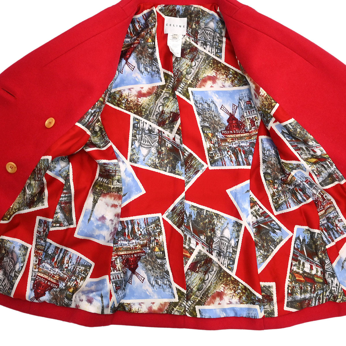 Celine Coat Red #40