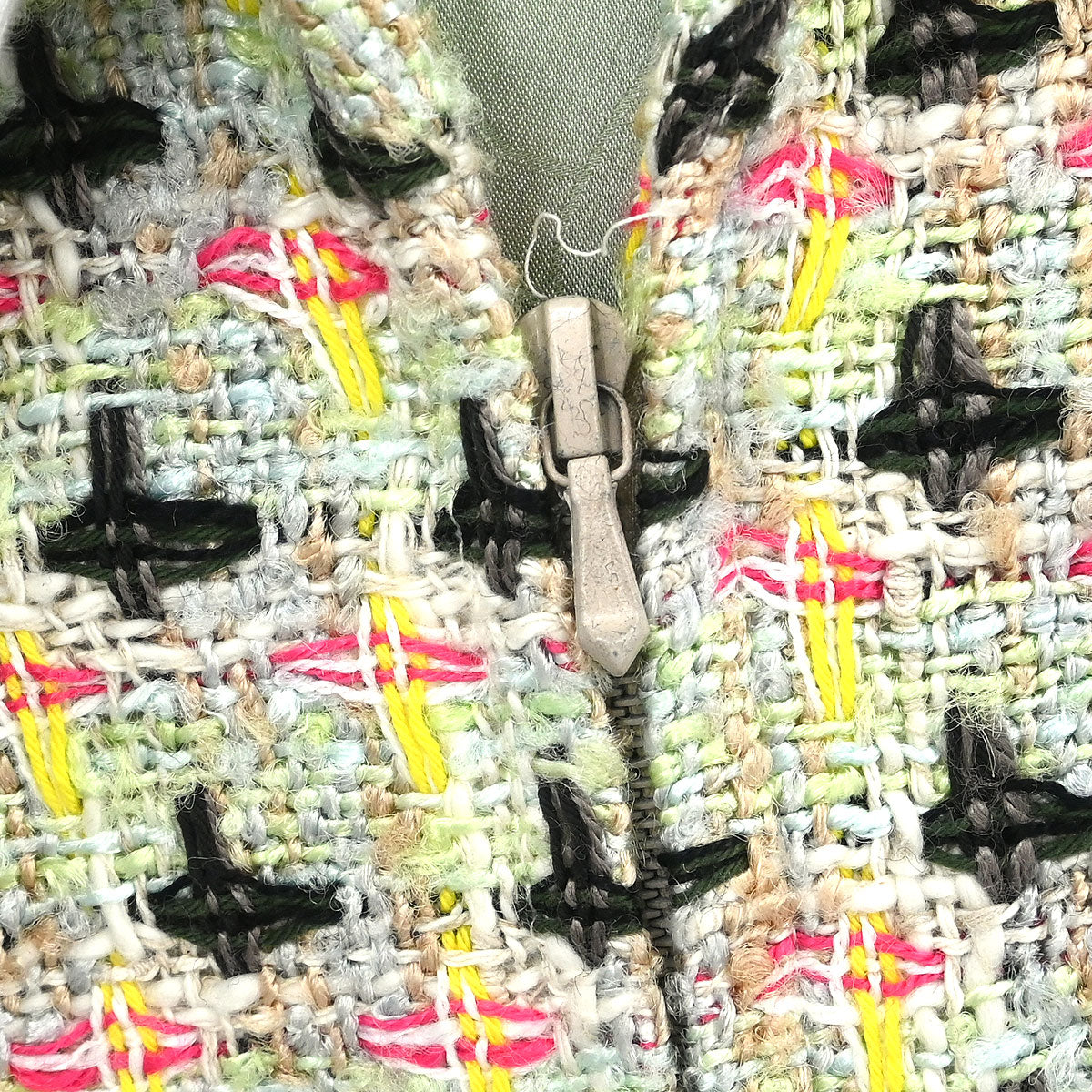 Chanel 2002 Zip Up Jacket Light Green #42