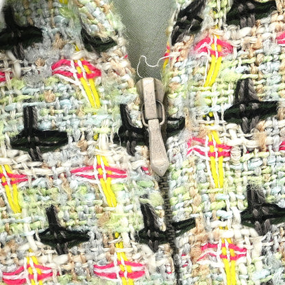 Chanel 2002 Zip Up Jacket Light Green #42