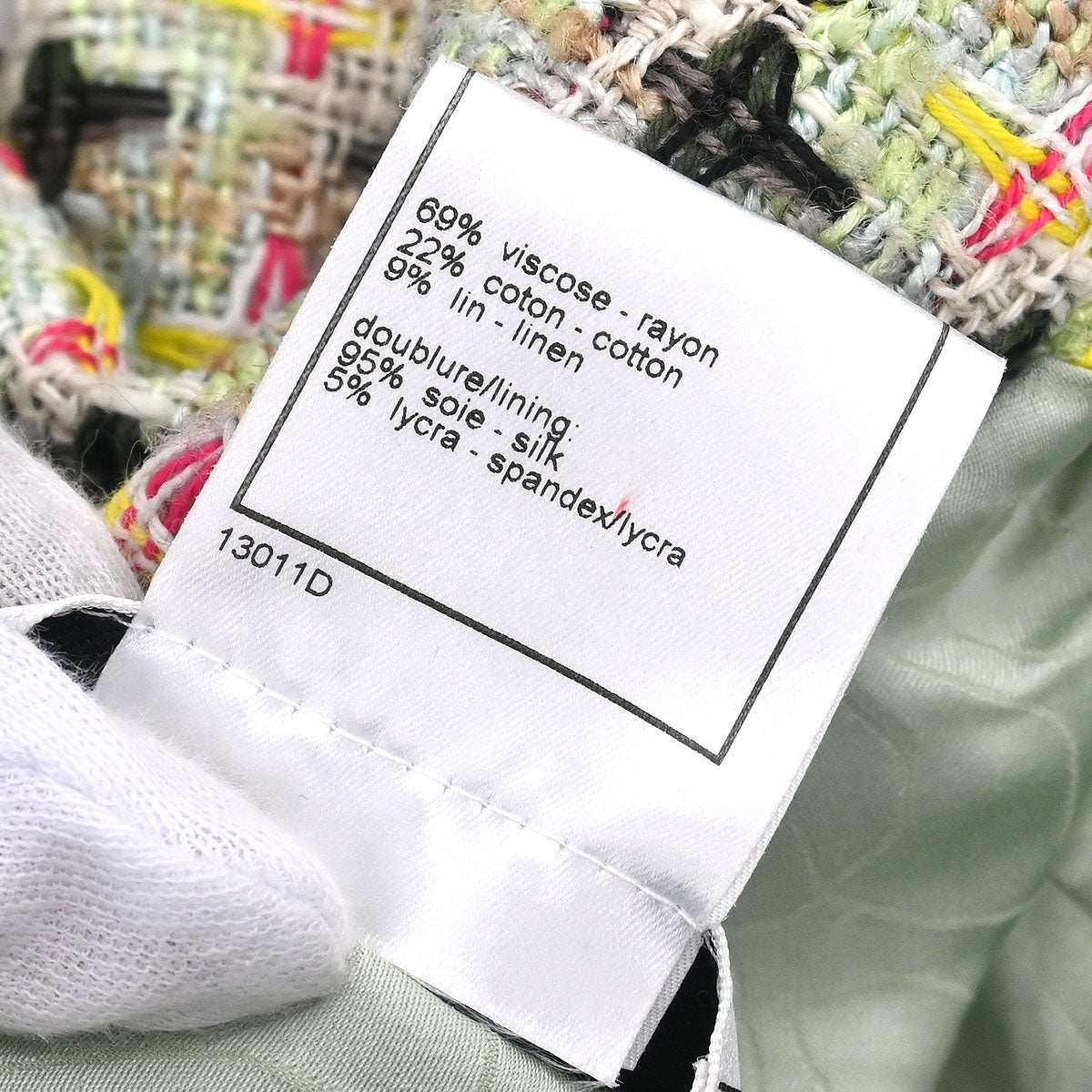 Chanel 2002 Zip Up Jacket Light Green #42