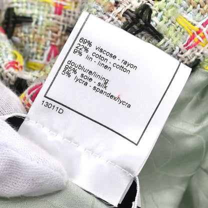 Chanel 2002 Zip Up Jacket Light Green #42