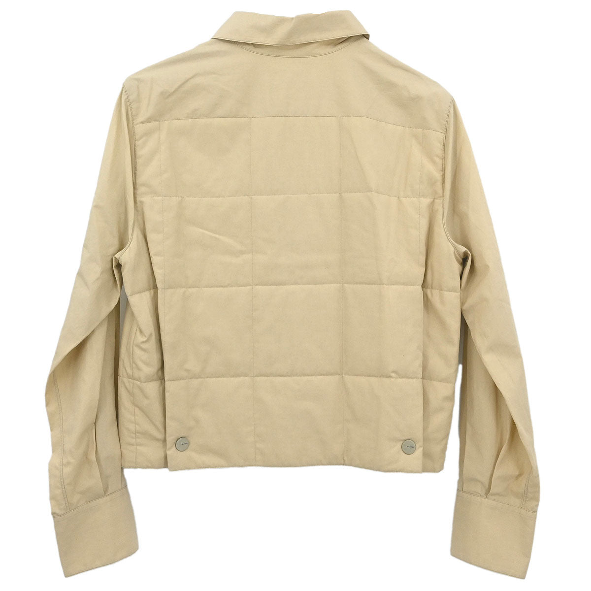 Chanel Single Breasted Jacket Beige #38