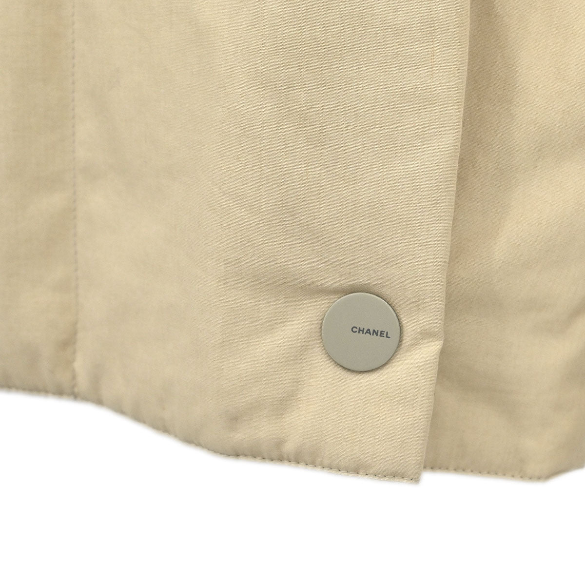 Chanel Single Breasted Jacket Beige #38