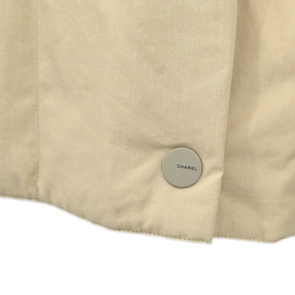Chanel Single Breasted Jacket Beige #38