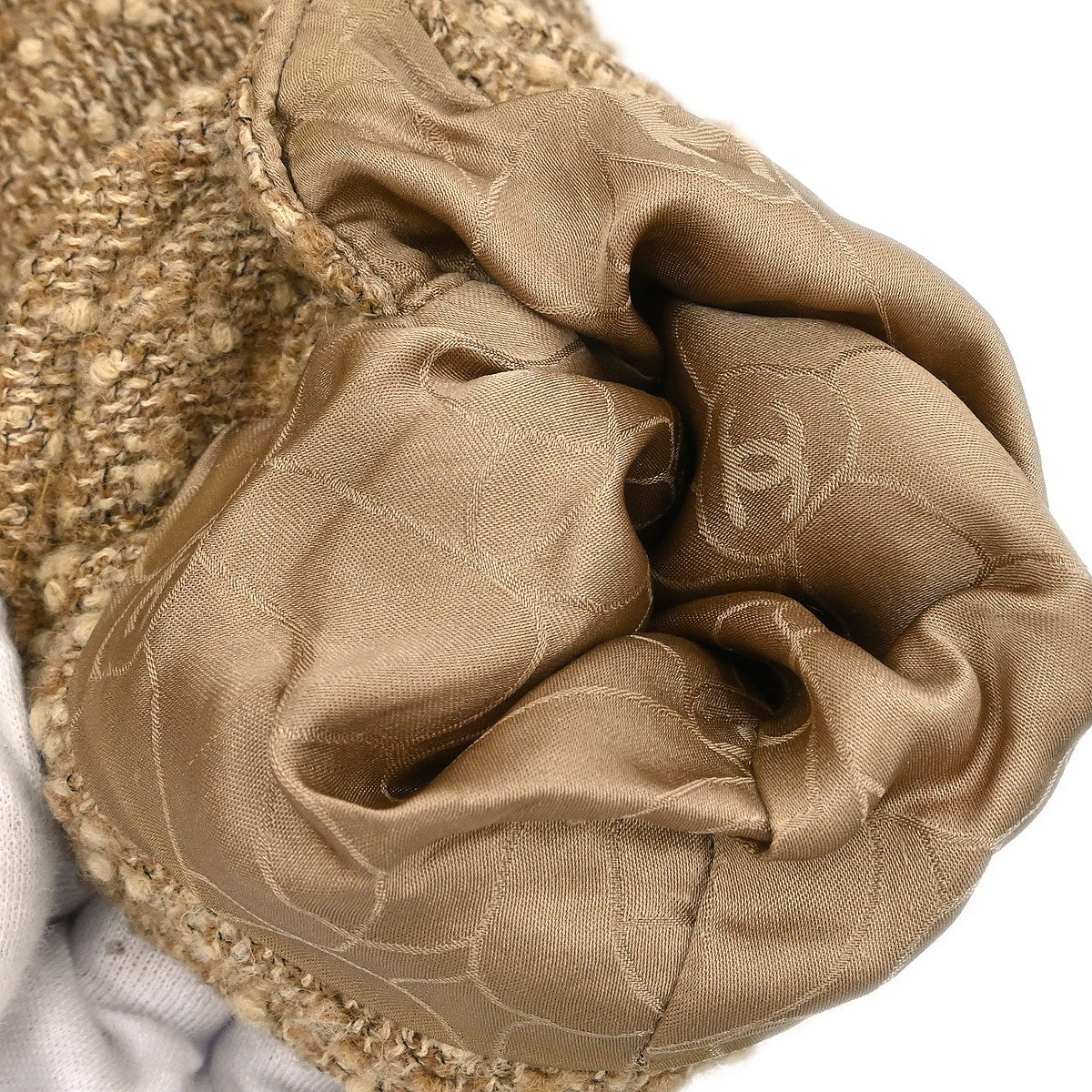 Chanel 2001 Single Breasted Coat Beige #38