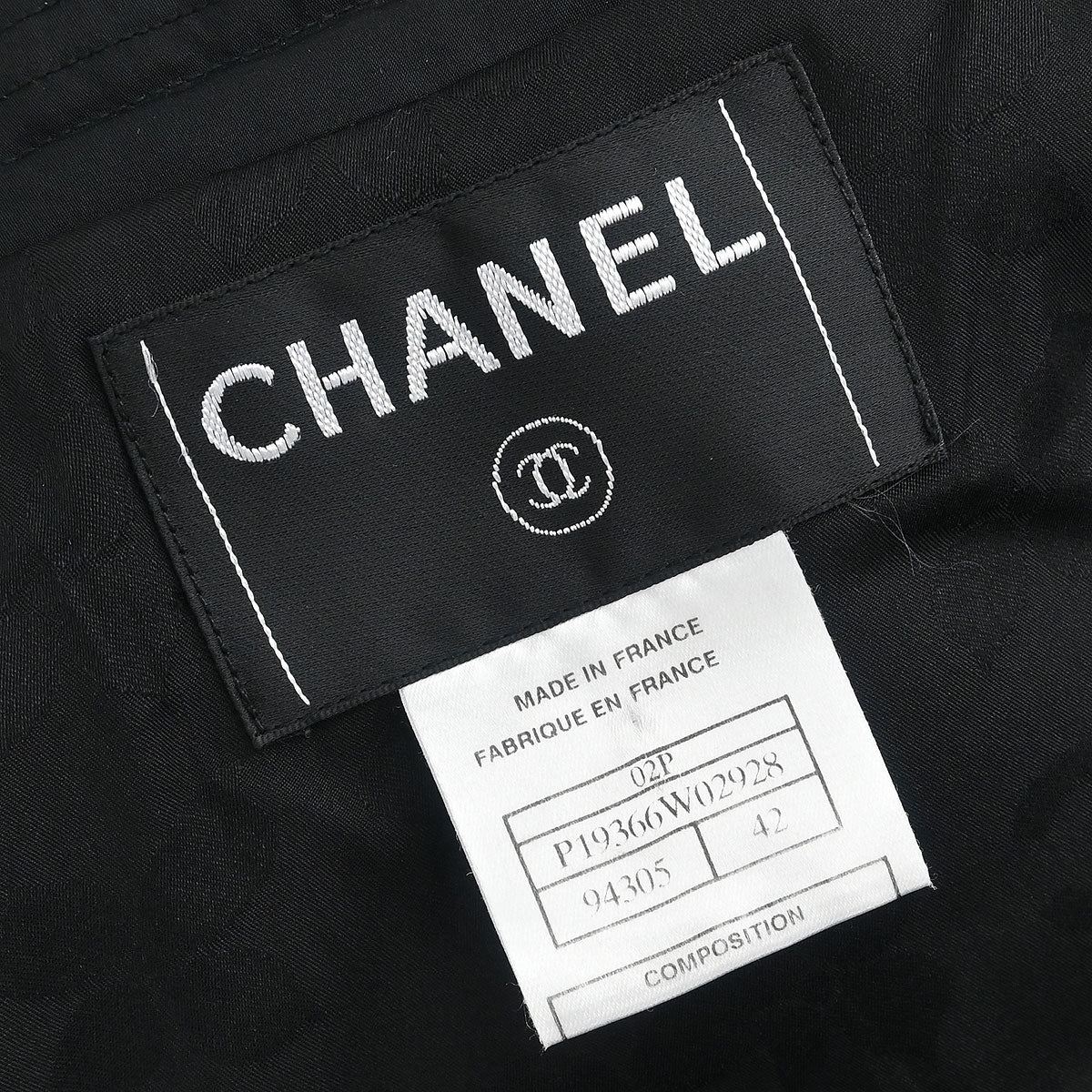 Chanel 2002 Coat Black #42