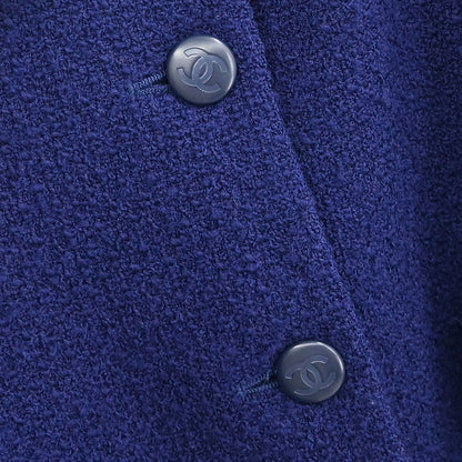Chanel 1996 Single Breasted Jacket Navy #44