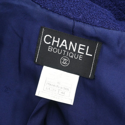 Chanel 1996 Single Breasted Jacket Navy #44
