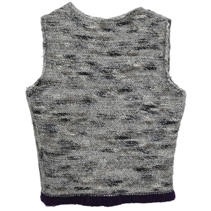 Chanel 2009 Sleeveless Jacket Vest Gray #36