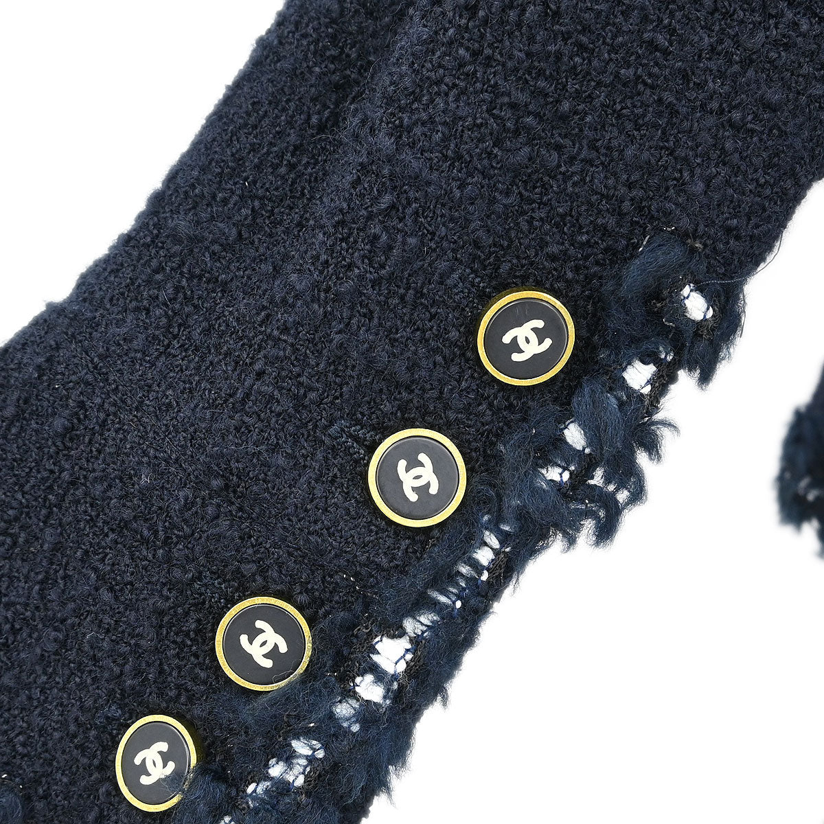 Chanel 1994 Setup Suit Jacket Skirt Navy #38