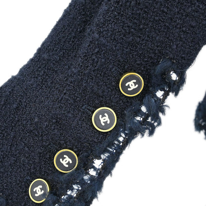 Chanel 1994 Setup Suit Jacket Skirt Navy #38