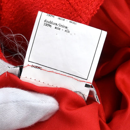 Chanel 1996 Setup Suit Jacket Skirt Red #40