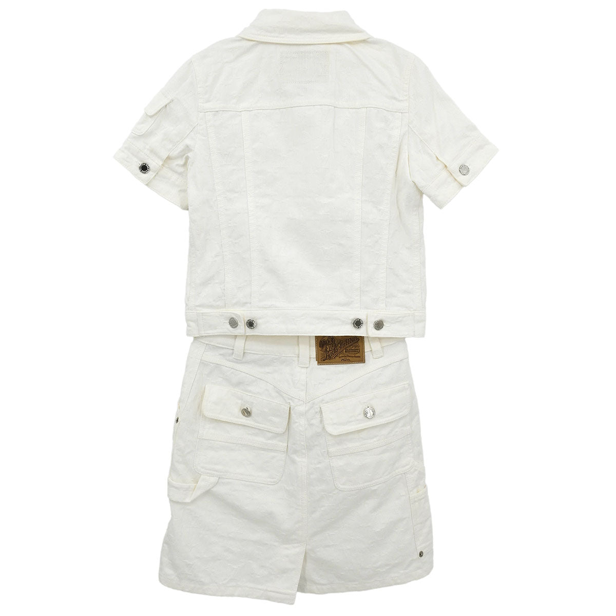 Louis Vuitton 2006 Setup Suit Jacket Skirt White #34