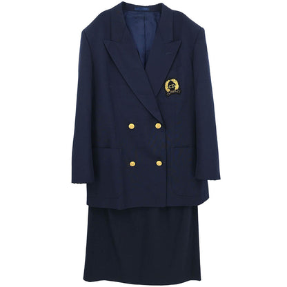 Christian Dior 2003 Setup Suit Jacket Skirt Navy #L